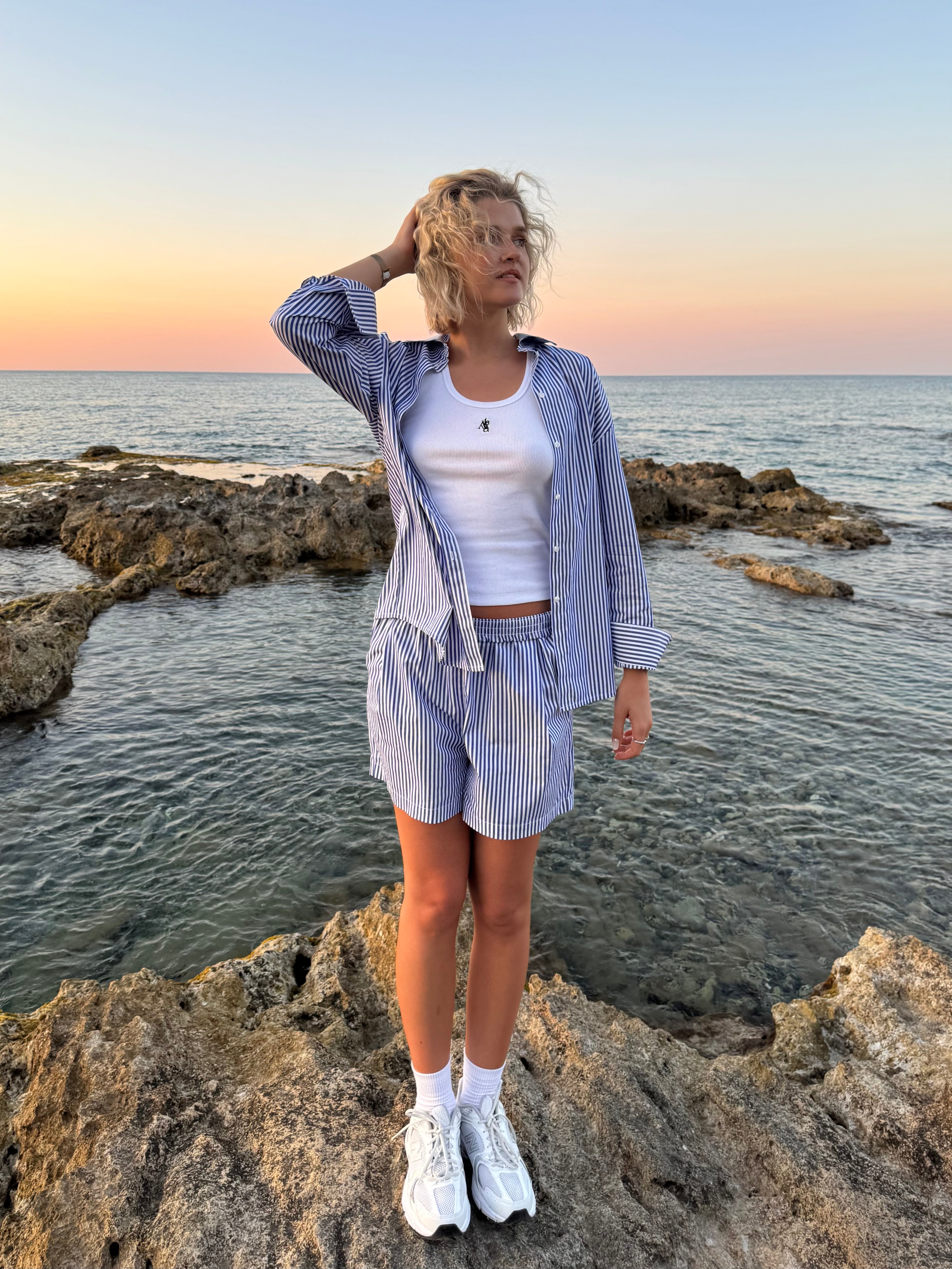 Mėlyni Šortai Molly Atella.lt