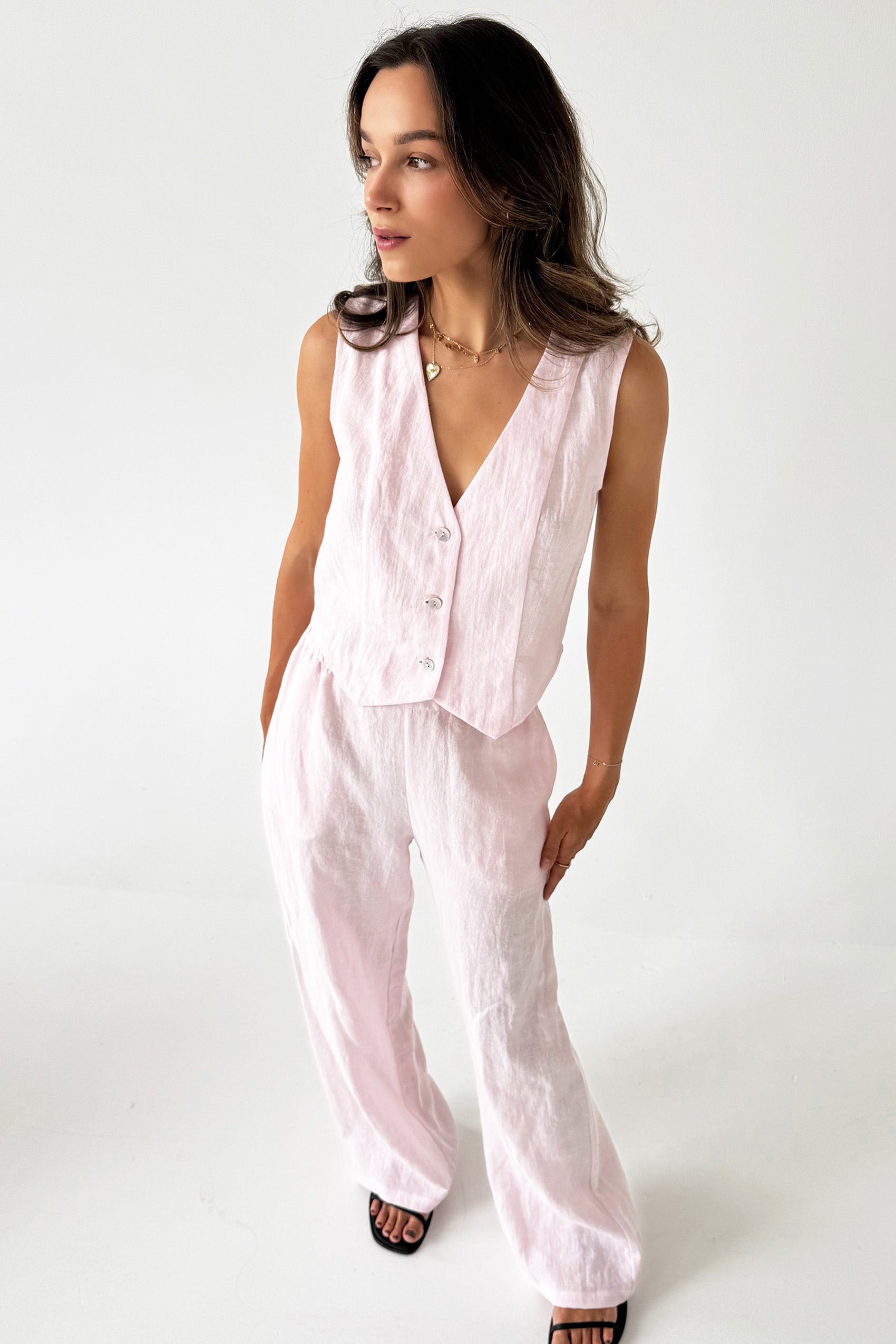 Rožinės Kelnės Jamie atellalt