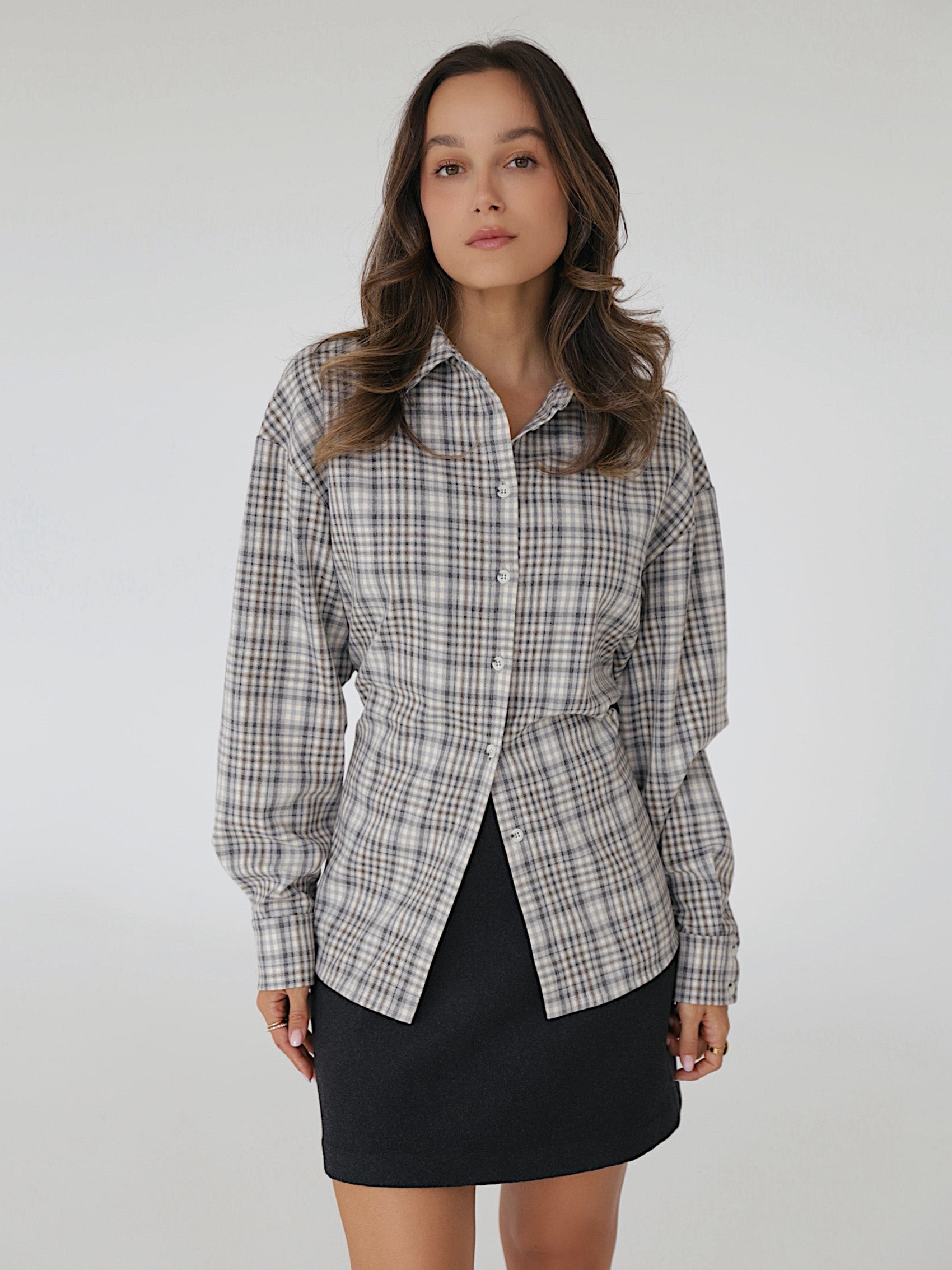 Pilki Languoti Marškiniai Hudson Atella.lt