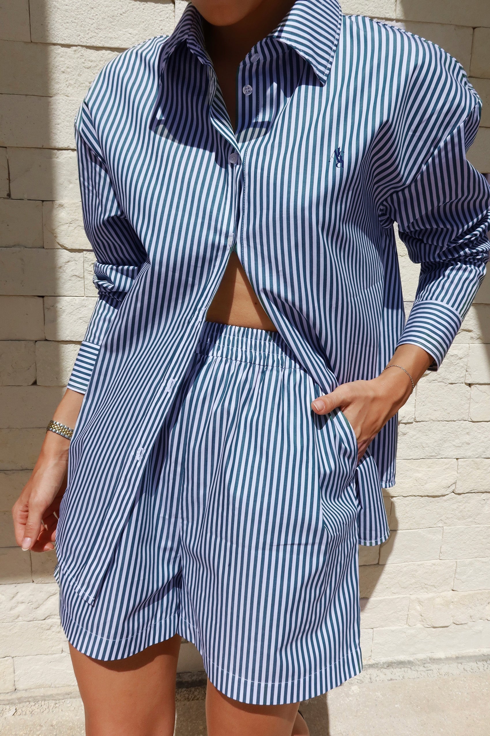 Mėlyni Šortai Molly Atella.lt