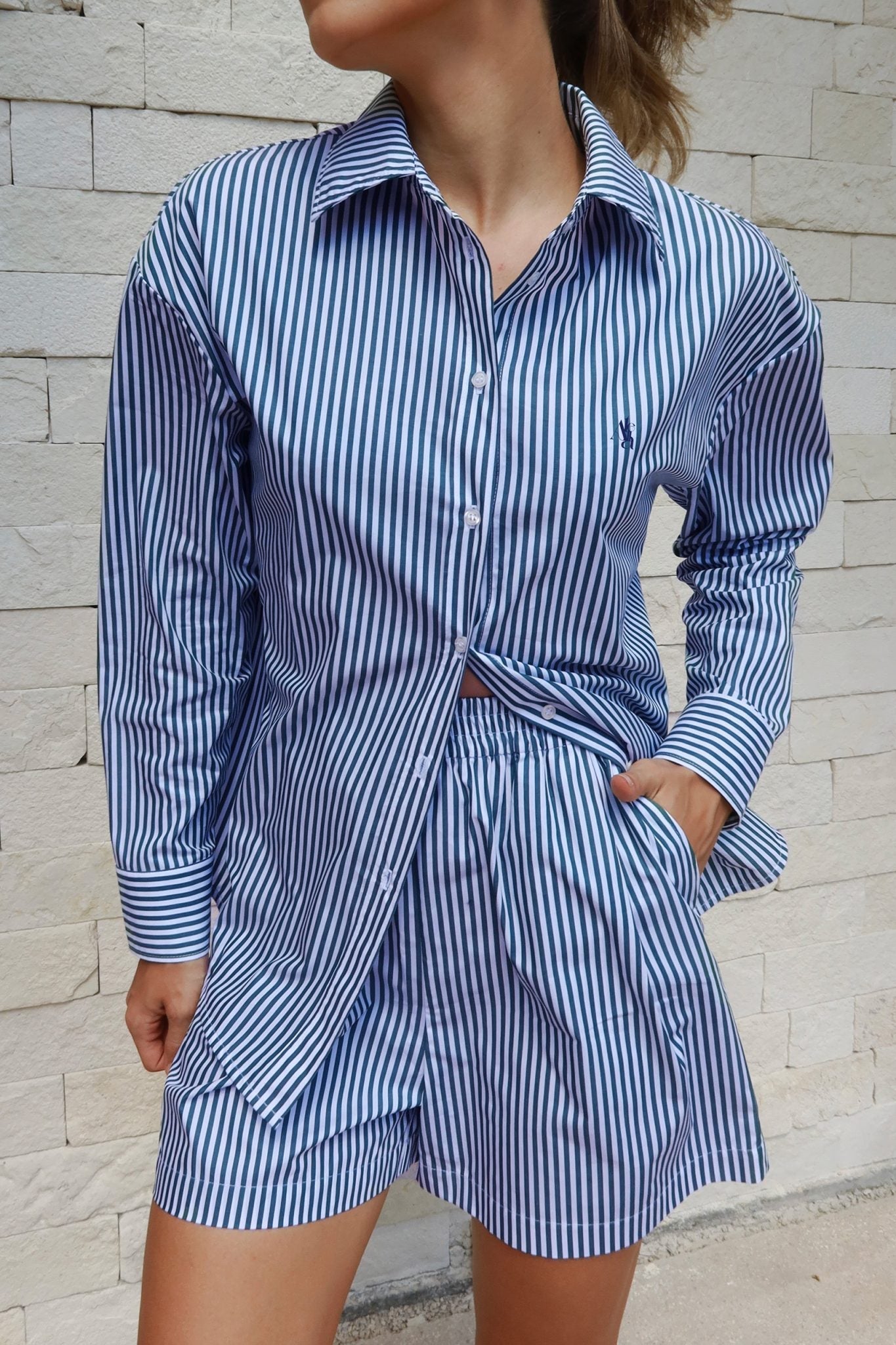 Mėlyni Šortai Molly Atella.lt