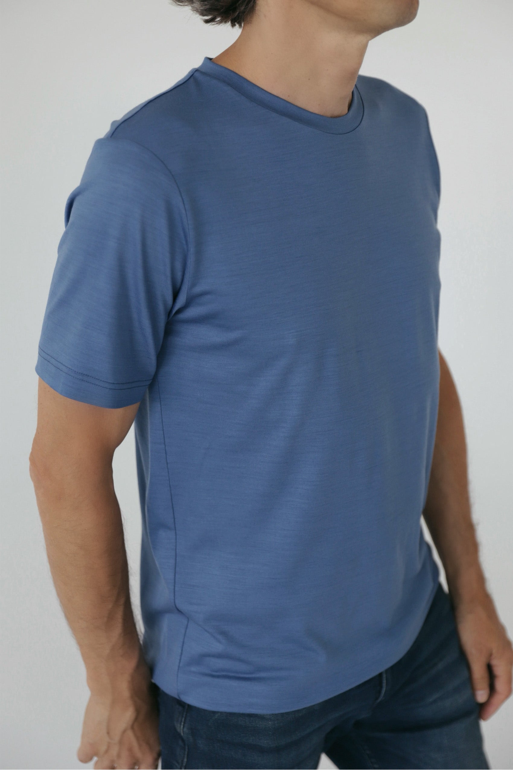 Melsvi Merino Vilnos Marškinėliai Magnus Atella.lt