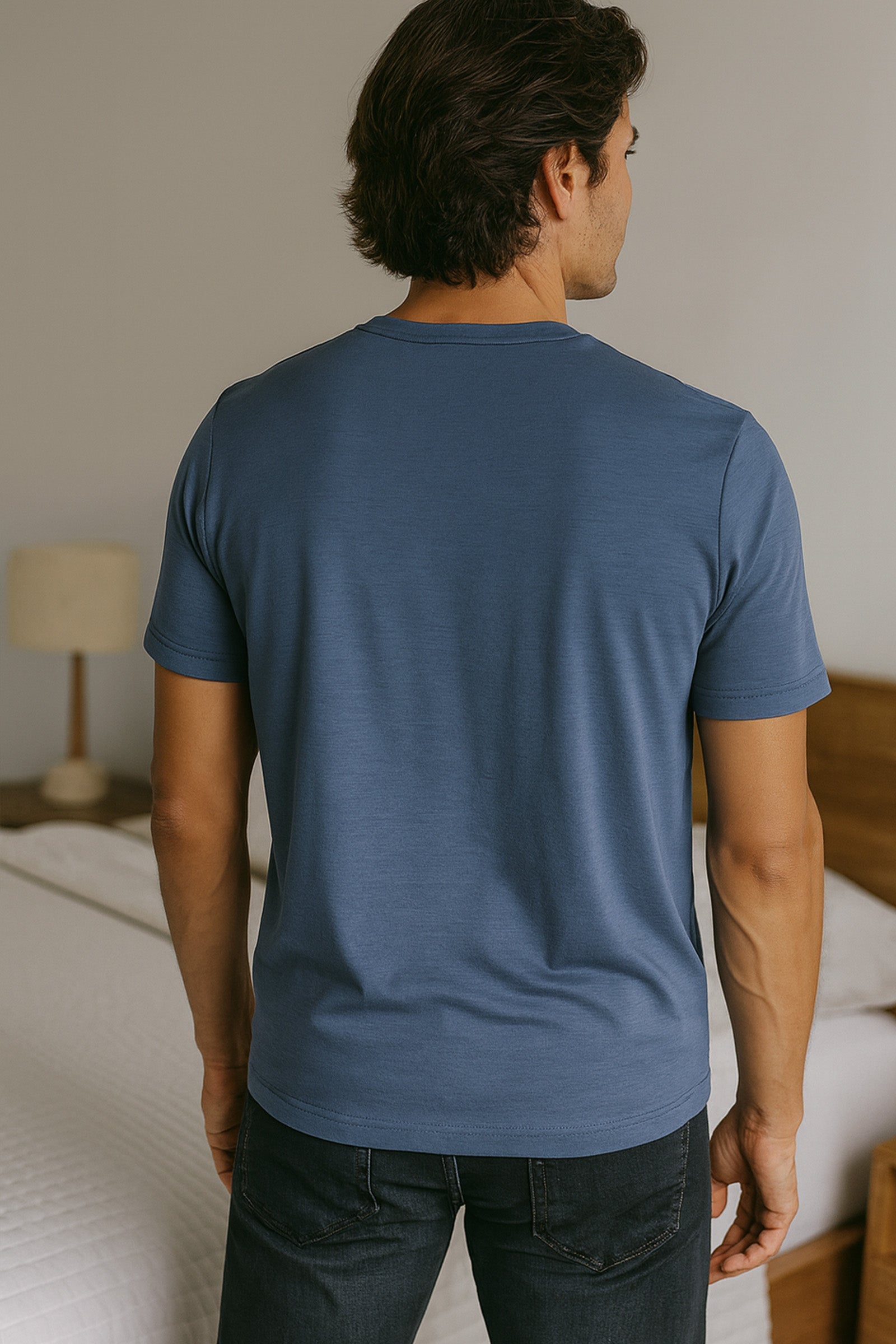 Melsvi Merino Vilnos Marškinėliai Magnus Atella.lt