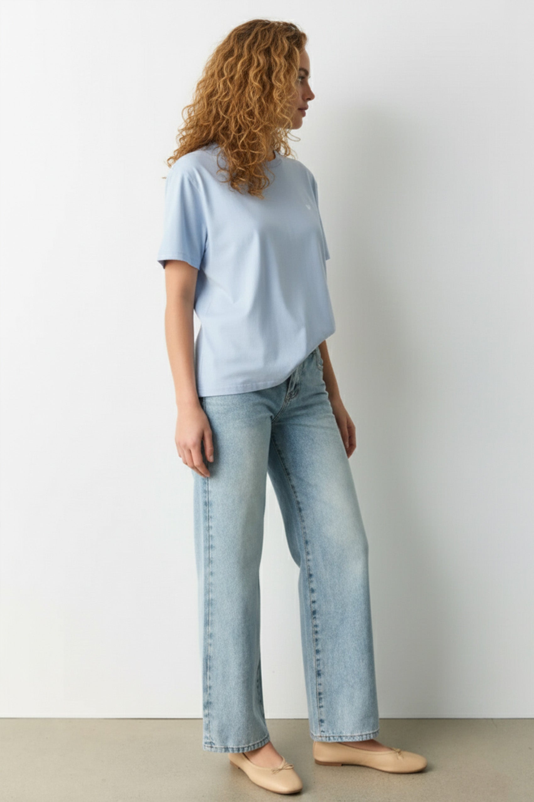 Melsvi Marškinėliai Love atellalt