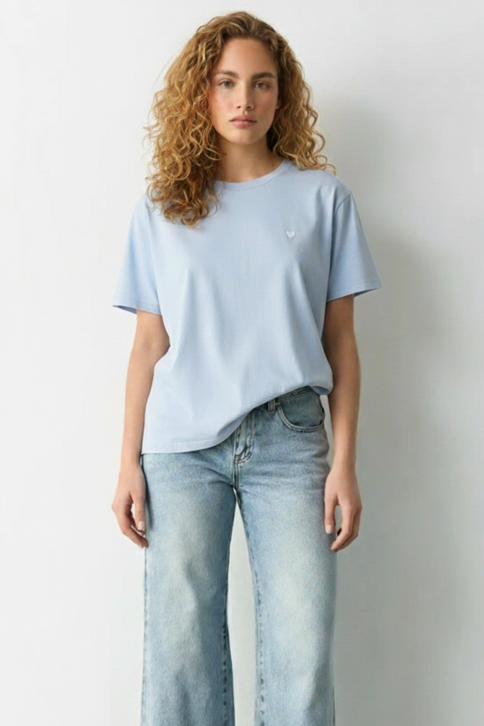 Melsvi Marškinėliai Love atellalt