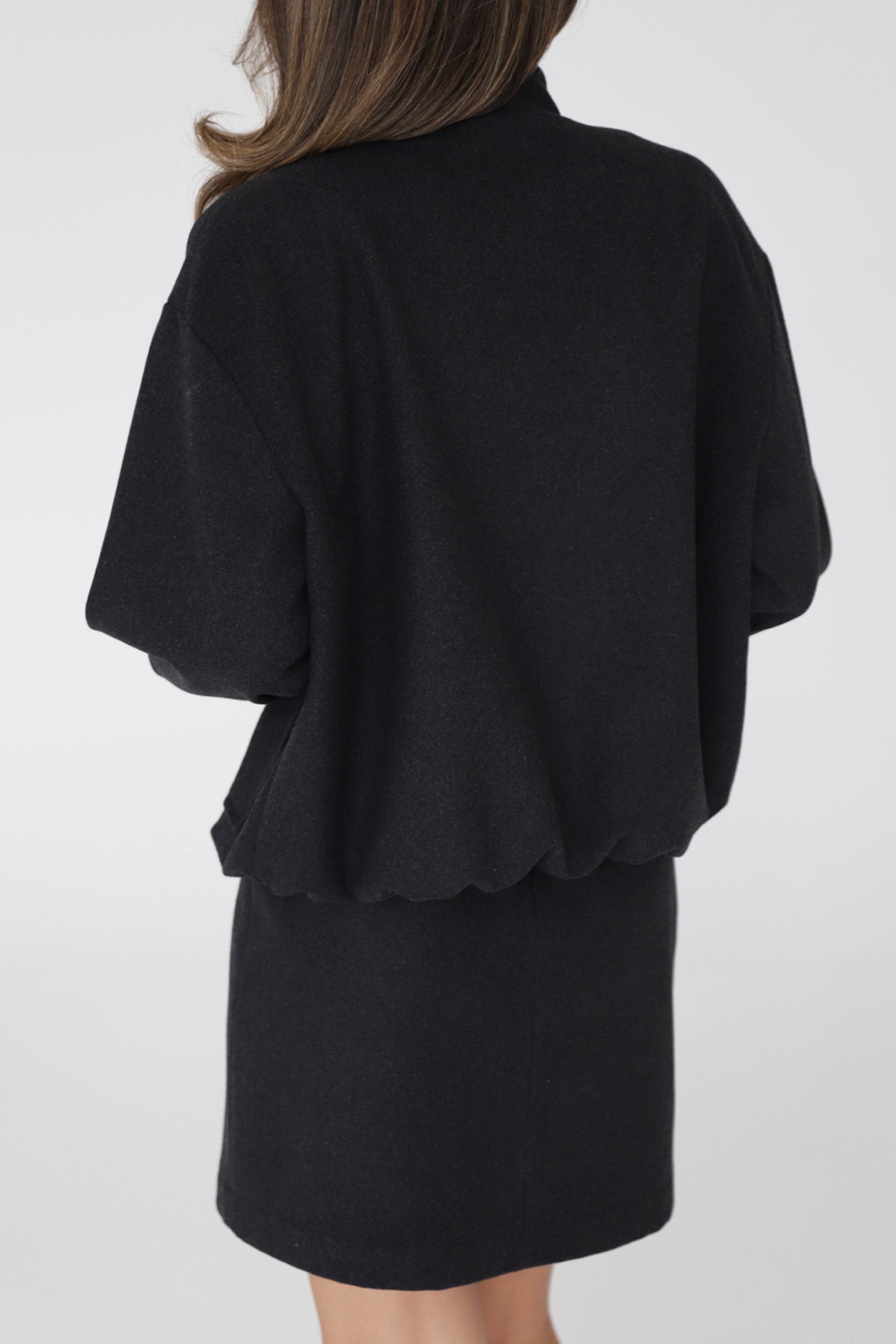 Tamsiai Pilkas Vilnos Švarkas Milano Atella.lt