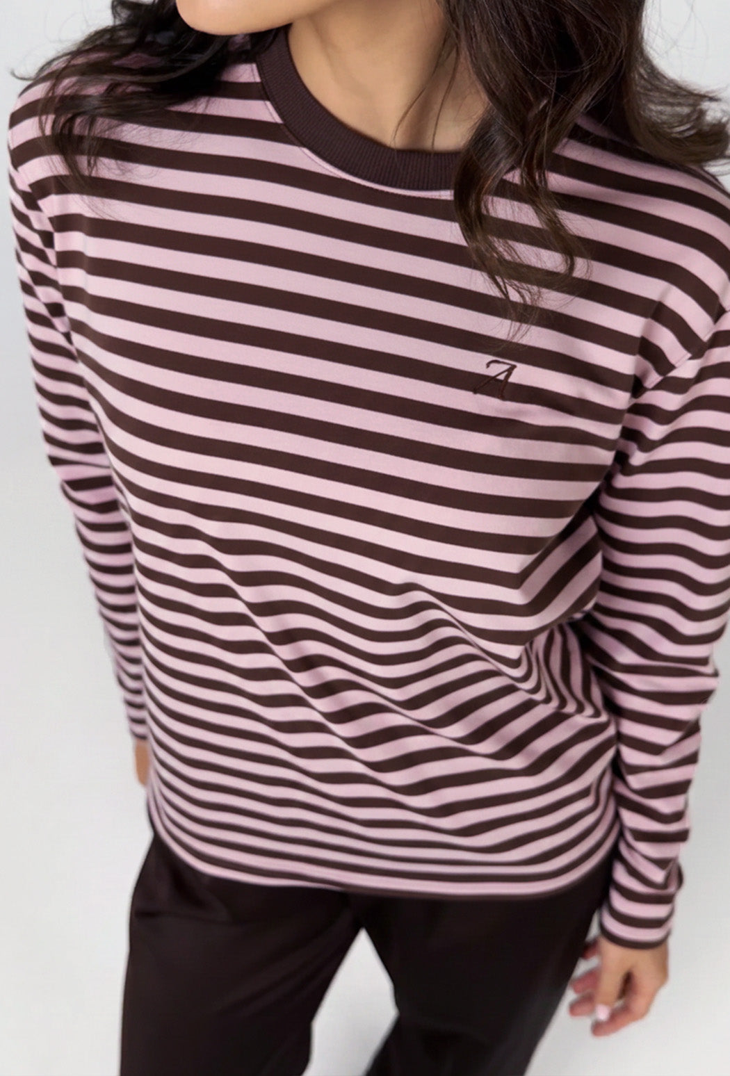 Rožinė Dryžuota Palaidinė Demi Atella.lt