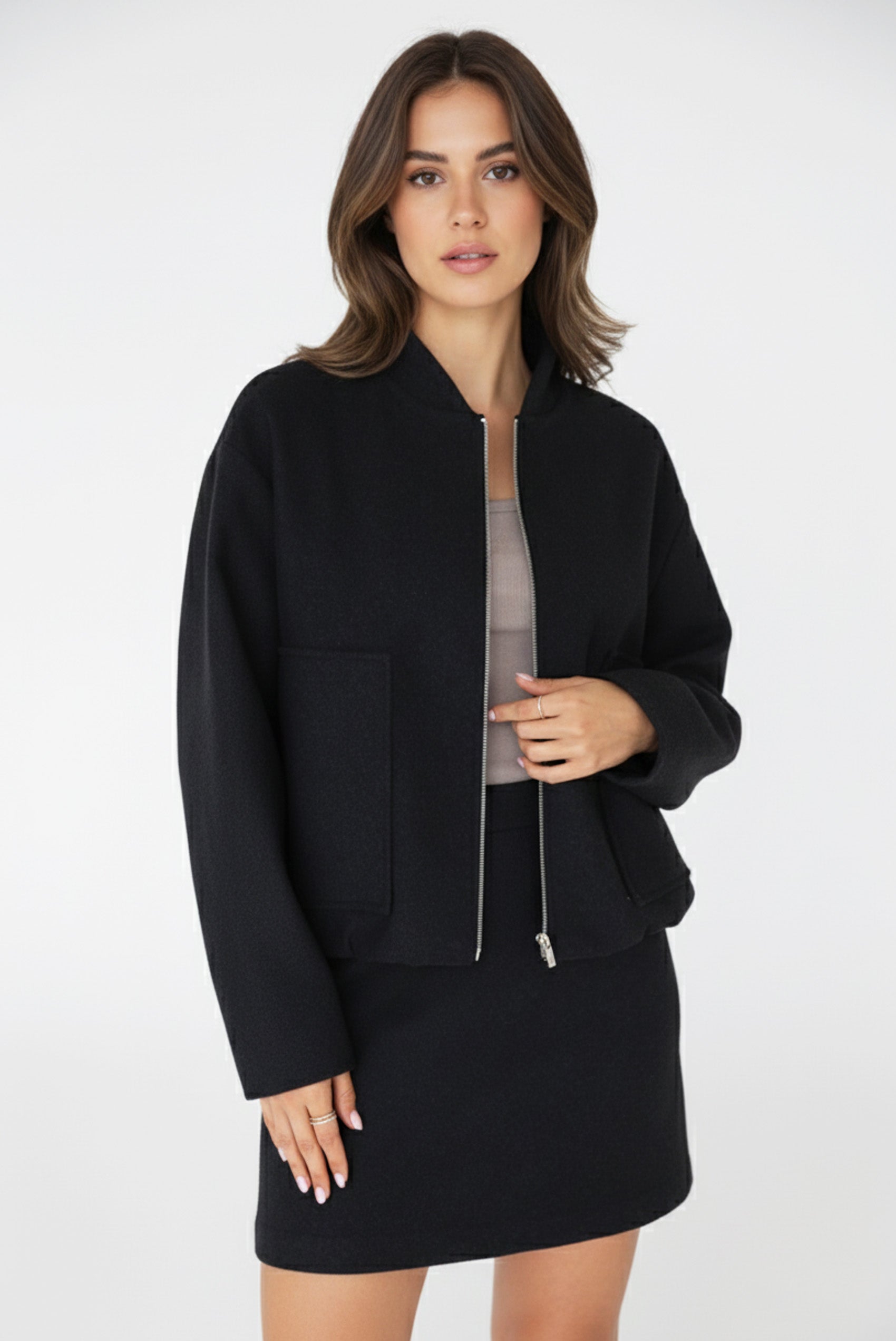 Tamsiai Pilkas Švarkas Milano Atella.lt